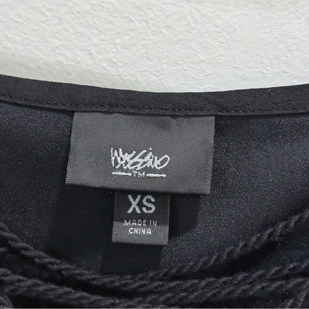 Mossimo Black Satin Mini Dress XS - Picture 7 of 11
